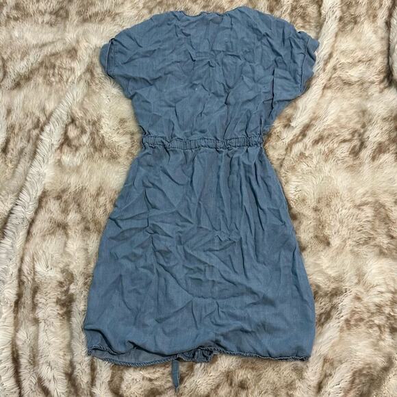 Saks fifth avenue dress blue chambray style dress | Sz S - Picture 6 of 7